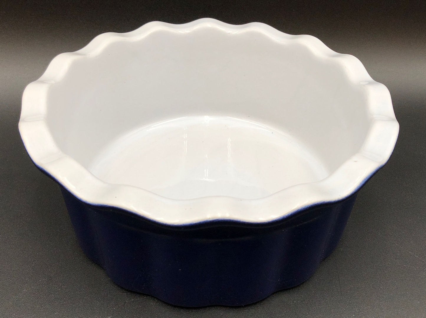 Emile Henry Blue Scalloped Casserole Baking Dish 8.75" - Made In France