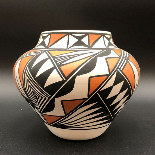 Acoma Native American Handmade Pottery - Signed C. Victorino - Acoma, NM