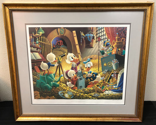 "An Embarrassment Of Riches" Disney Lithograph Print By Carl Barks #328/500 COA